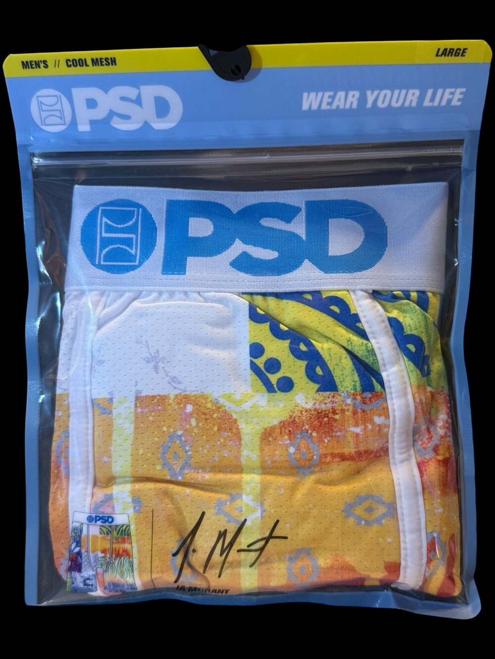 PSD Men's Ja Burst Ja Morant Cool Mesh Boxer Briefs Size Large